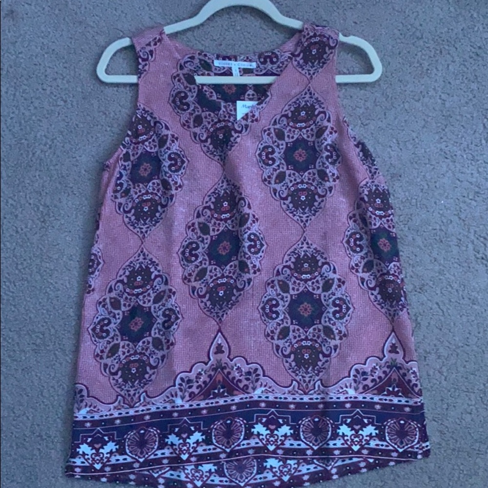a color printed blouse